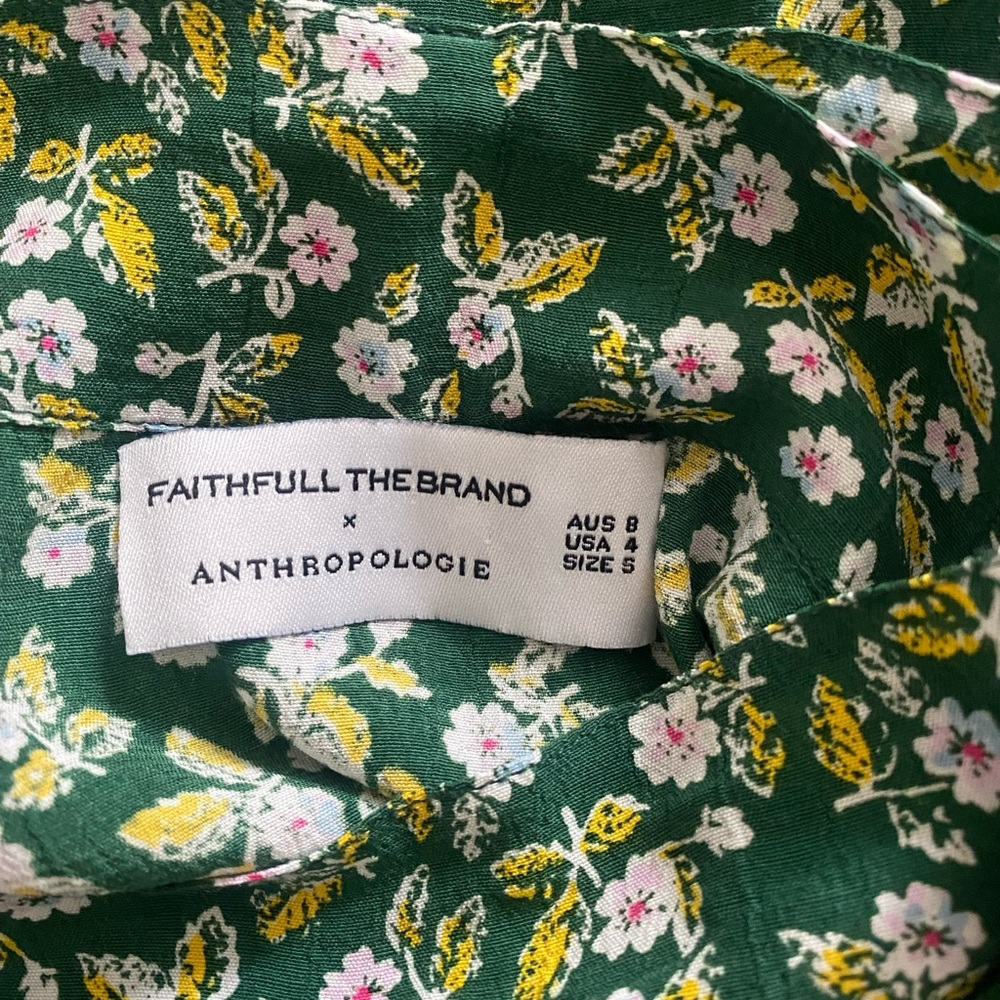 Faithful the Brand x ANTHROPOLOGIE midi wrap floral skirt - Picture 5 of 6